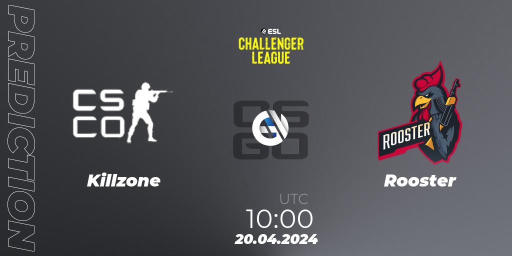 Pronósticos Killzone - Rooster. 08.05.2024 at 10:00. ESL Challenger League Season 47: Oceania - Counter-Strike (CS2)