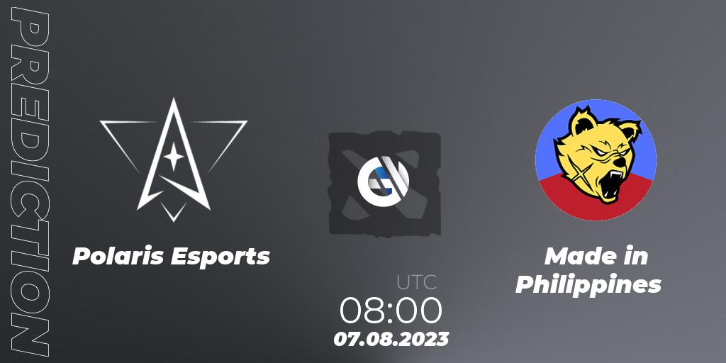 Pronósticos Polaris Esports - Made in Philippines. 12.08.2023 at 08:15. LingNeng Trendy Invitational - Dota 2
