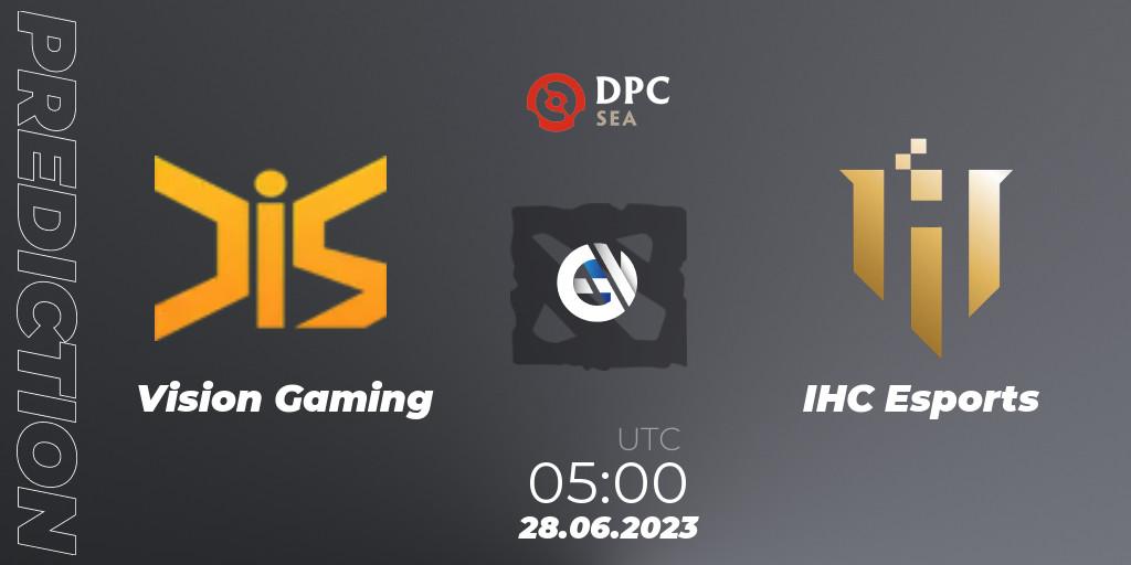 Pronósticos Vision Gaming - IHC Esports. 28.06.2023 at 05:02. DPC 2023 Tour 3: SEA Division II (Lower) - Dota 2