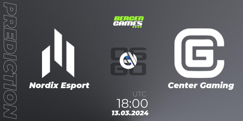 Pronósticos Nordix Esport - Center Gaming. 13.03.24. Bergen Games 2024: Online Stage - CS2 (CS:GO)
