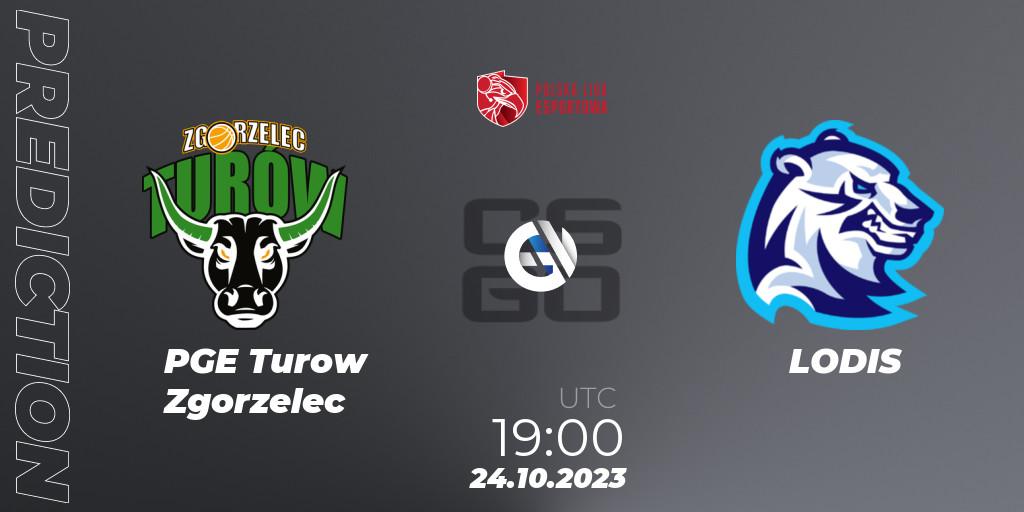 Pronósticos PGE Turow Zgorzelec - LODIS. 24.10.2023 at 19:00. Polska Liga Esportowa 2023: Split #3 - Counter-Strike (CS2)