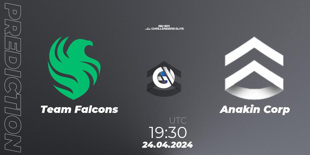 Pronósticos Team Falcons - Anakin Corp. 24.04.2024 at 19:30. Call of Duty Challengers 2024 - Elite 2: EU - Call of Duty