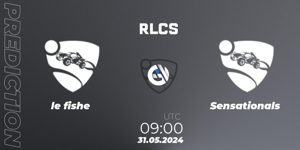 Pronósticos le fishe - Sensationals. 31.05.2024 at 09:00. RLCS 2024 - Major 2: APAC Open Qualifier 6 - Rocket League