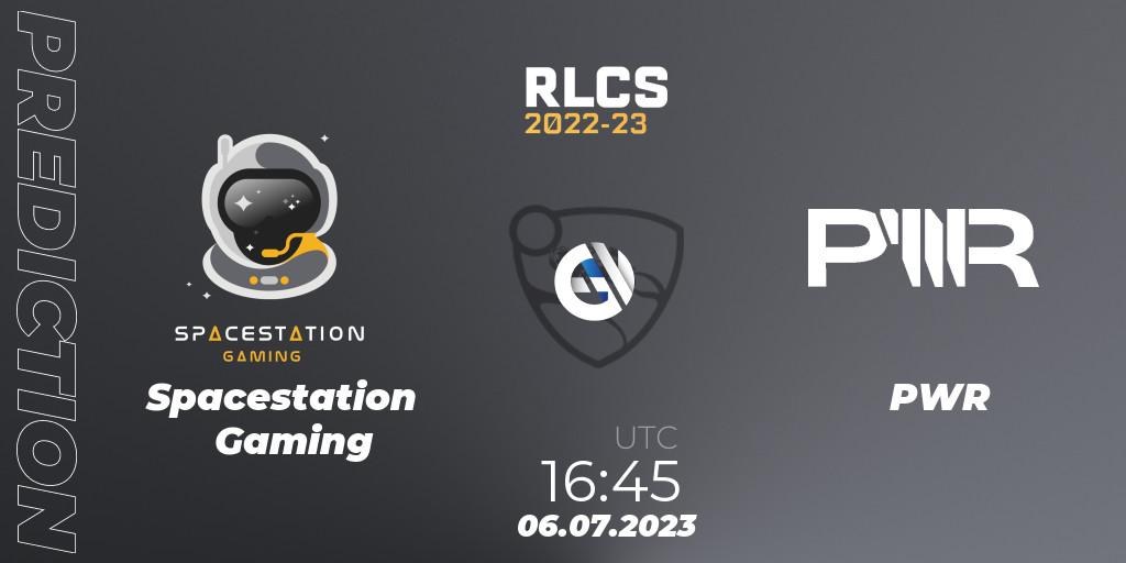 Pronósticos Spacestation Gaming - PWR. 06.07.2023 at 17:00. RLCS 2022-23 Spring Major - Rocket League