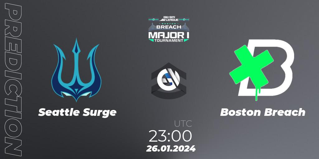 Pronósticos Seattle Surge - Boston Breach. 26.01.2024 at 23:00. Call of Duty League 2024: Stage 1 Major - Call of Duty