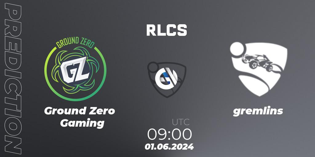 Pronósticos Ground Zero Gaming - gremlins. 01.06.2024 at 09:00. RLCS 2024 - Major 2: OCE Open Qualifier 6 - Rocket League