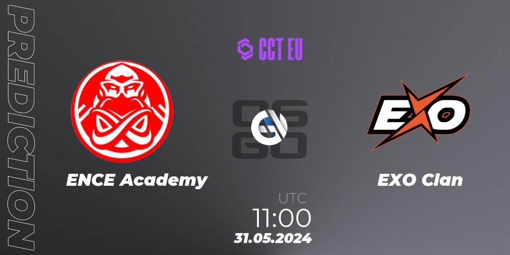 Pronósticos ENCE Academy - EXO Clan. 31.05.2024 at 11:00. CCT Season 2 Europe Series 5 Closed Qualifier - Counter-Strike (CS2)