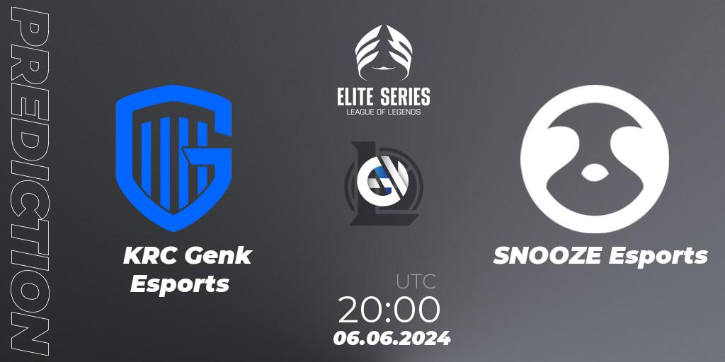 Pronósticos KRC Genk Esports - SNOOZE Esports. 06.06.2024 at 20:00. Elite Series Summer 2024 - LoL