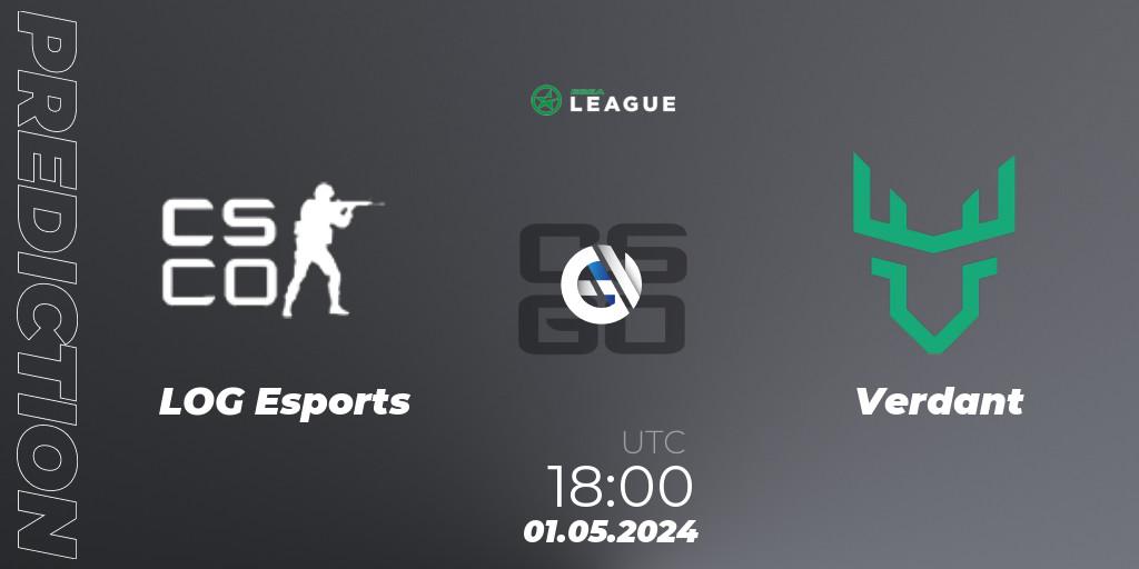 Pronósticos LOG Esports - Verdant. 01.05.2024 at 18:00. ESEA Season 49: Advanced Division - Europe - Counter-Strike (CS2)