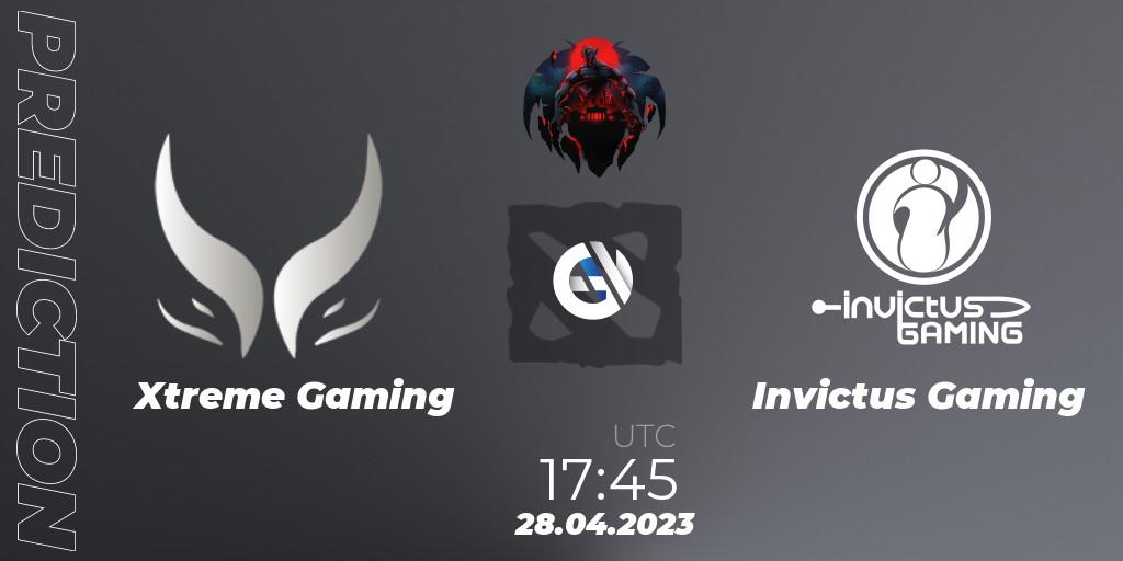 Pronósticos Xtreme Gaming - Invictus Gaming. 28.04.23. The Berlin Major 2023 ESL - Group Stage - Dota 2