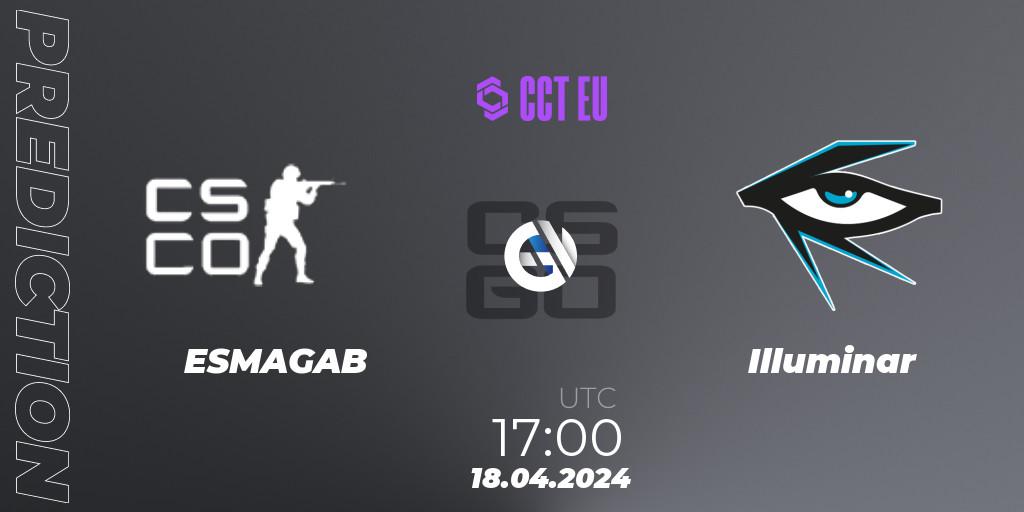 Pronósticos ESMAGAB - Illuminar. 18.04.24. CCT Season 2 Europe Series 1 Closed Qualifier - CS2 (CS:GO)