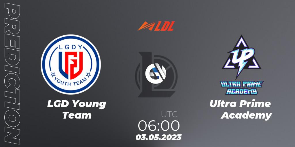 Pronósticos LGD Young Team - Ultra Prime Academy. 03.05.2023 at 06:00. LDL 2023 - Regular Season - Stage 2 - LoL