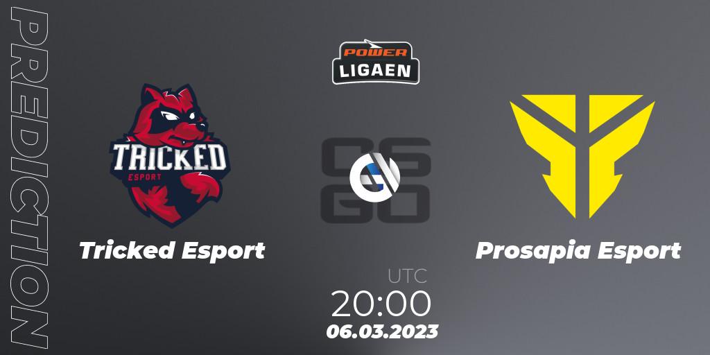 Pronósticos Tricked Esport - Prosapia Esport. 06.03.2023 at 20:00. Dust2.dk Ligaen Season 22 - Counter-Strike (CS2)