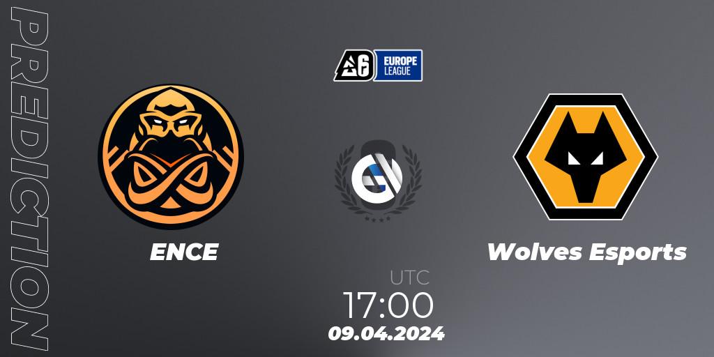 Pronósticos ENCE - Wolves Esports. 09.04.24. Europe League 2024 - Stage 1 - Rainbow Six