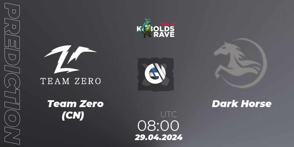Pronósticos Team Zero (CN) - Dark Horse. 29.04.2024 at 08:00. Cringe Station Kobolds Rave 2 - Dota 2