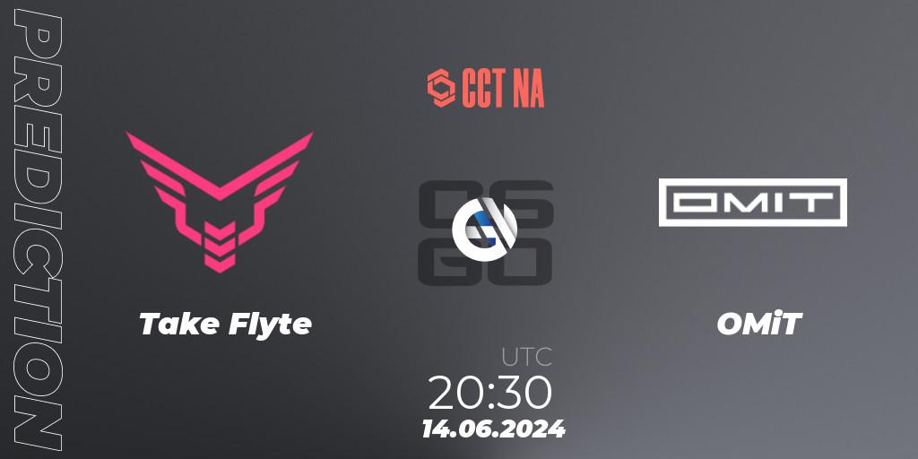 Pronósticos Take Flyte - OMiT. 14.06.2024 at 20:30. CCT Season 2 North American Series #1 - Counter-Strike (CS2)