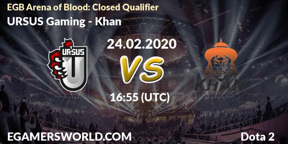 URSUS Gaming VS Khan