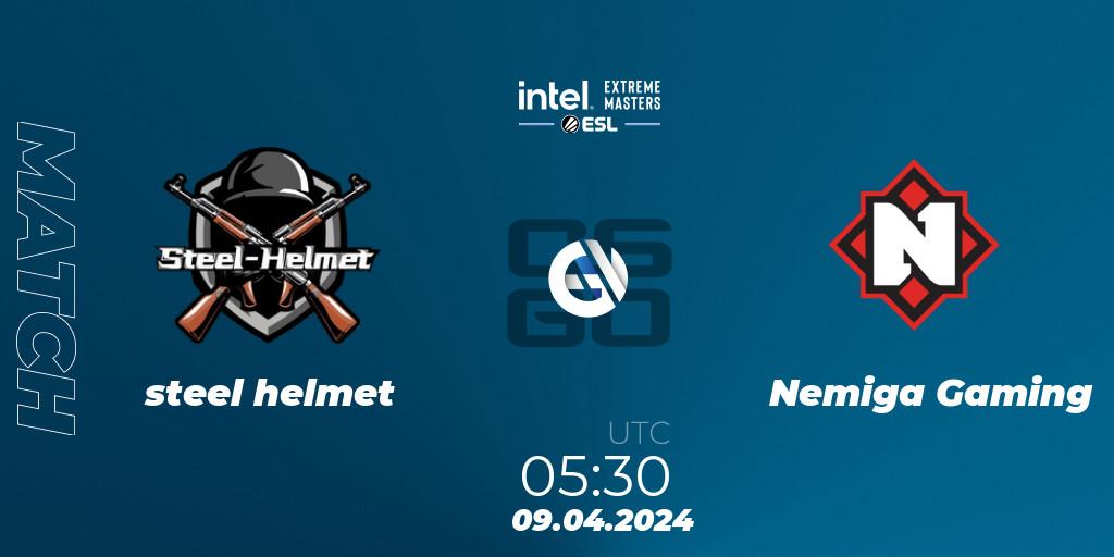 steel helmet VS Nemiga Gaming