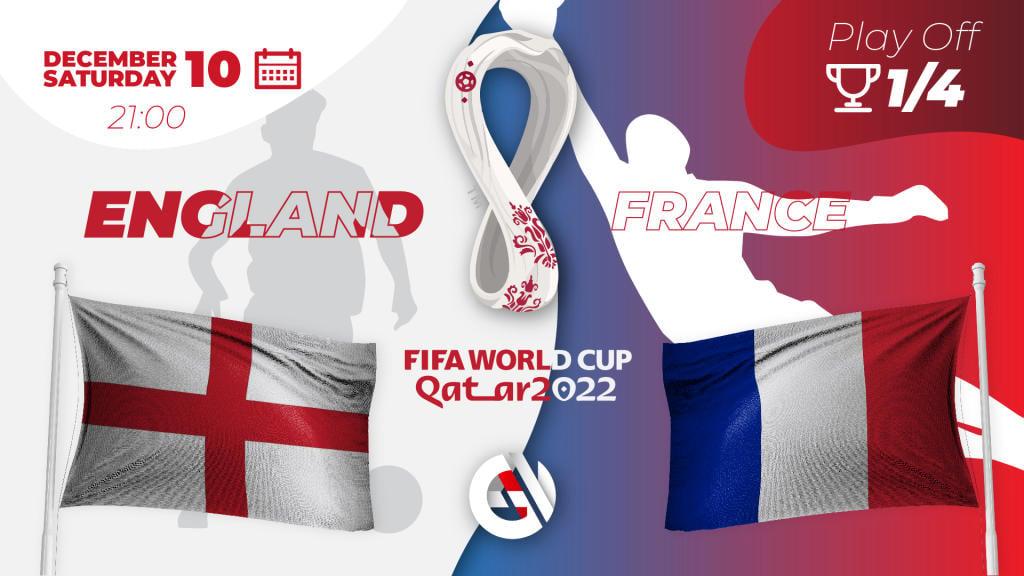 Inglaterra - França: previsão e aposta na Copa do Mundo 2022 no Catar