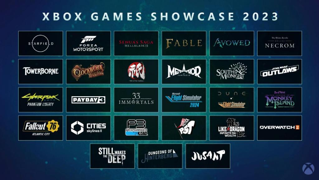 O que foi apresentado no Xbox Games Showcase 2023?