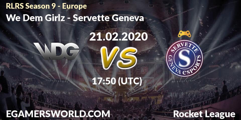 Pronósticos We Dem Girlz - Servette Geneva. 21.02.20. RLRS Season 9 - Europe - Rocket League