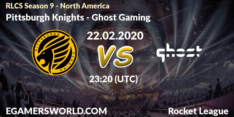 Pronósticos Pittsburgh Knights - Ghost Gaming. 22.02.20. RLCS Season 9 - North America - Rocket League