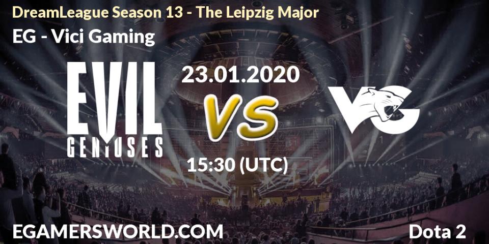 Pronósticos EG - Vici Gaming. 23.01.20. DreamLeague Season 13 - The Leipzig Major - Dota 2