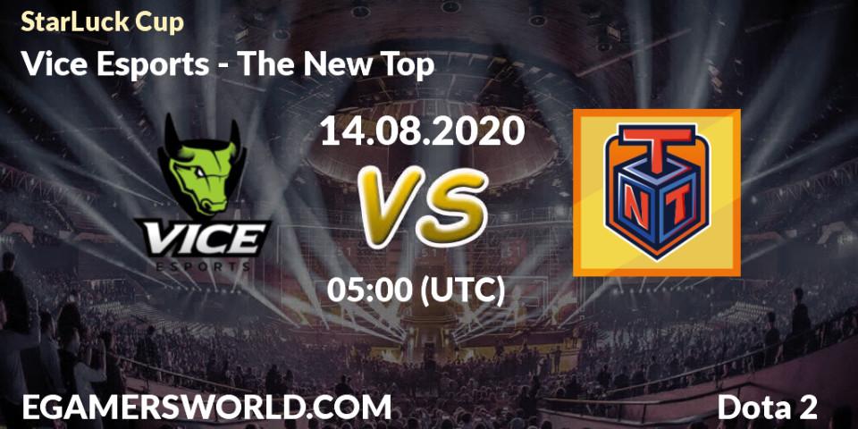 Pronósticos Vice Esports - The New Top. 14.08.20. StarLuck Cup - Dota 2
