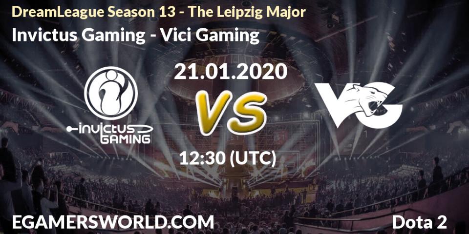Pronósticos Invictus Gaming - Vici Gaming. 21.01.20. DreamLeague Season 13 - The Leipzig Major - Dota 2