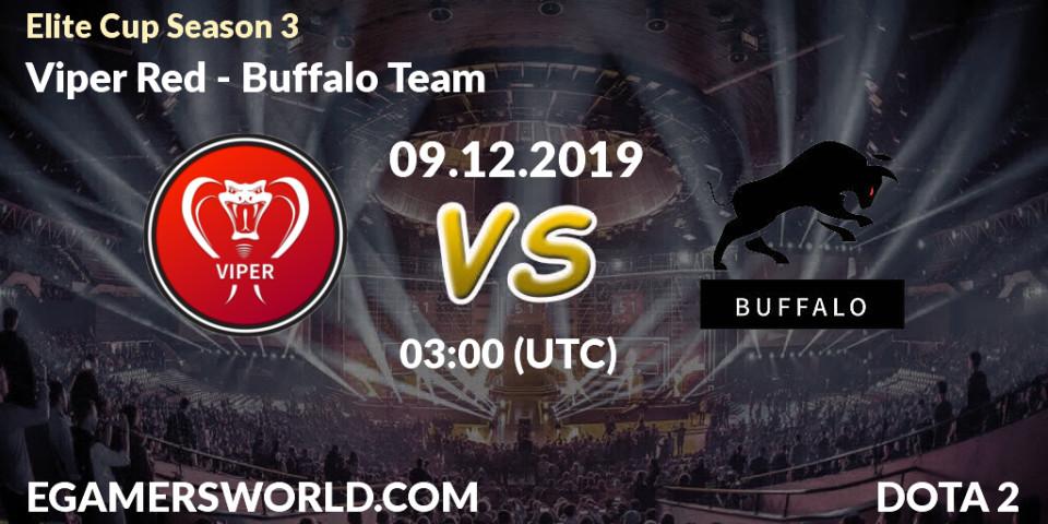 Pronósticos Viper Red - Buffalo Team. 09.12.19. Elite Cup Season 3 - Dota 2
