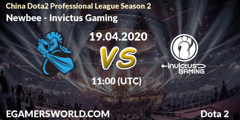 Pronósticos Newbee - Invictus Gaming. 19.04.20. China Dota2 Professional League Season 2 - Dota 2
