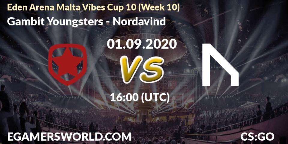 Pronósticos Gambit Youngsters - HellRaisers. 01.09.20. Eden Arena Malta Vibes Cup 10 (Week 10) - CS2 (CS:GO)