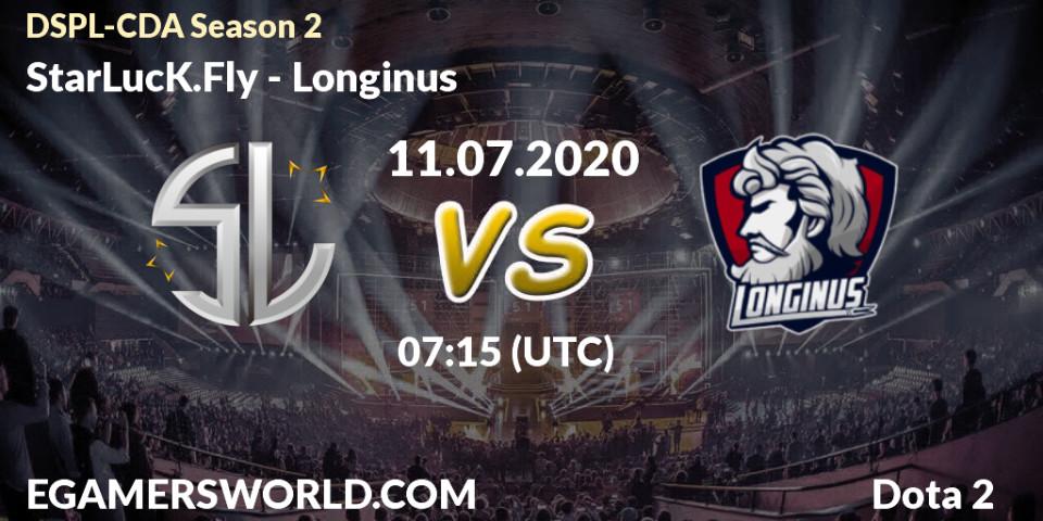 Pronósticos StarLucK.Fly - Longinus. 11.07.20. Dota2 Secondary Professional League 2020 Season 2 - Dota 2