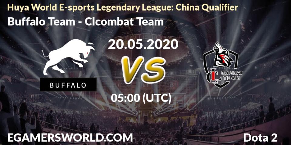 Pronósticos Buffalo Team - Clcombat Team. 20.05.20. Huya World E-sports Legendary League: China Qualifier - Dota 2