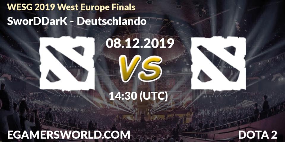 Pronósticos SworDDarK - Deutschlando. 08.12.19. WESG 2019 West Europe Finals - Dota 2