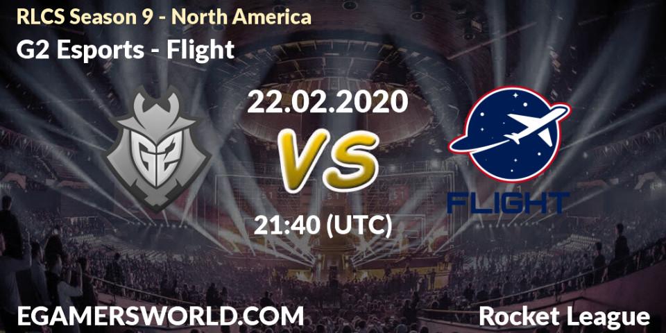 Pronósticos G2 Esports - Flight. 22.02.20. RLCS Season 9 - North America - Rocket League