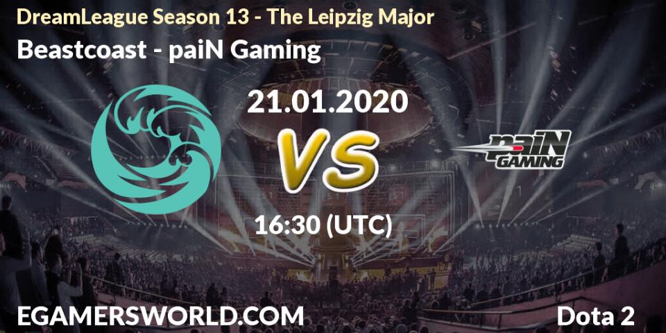 Pronósticos Beastcoast - paiN Gaming. 21.01.20. DreamLeague Season 13 - The Leipzig Major - Dota 2