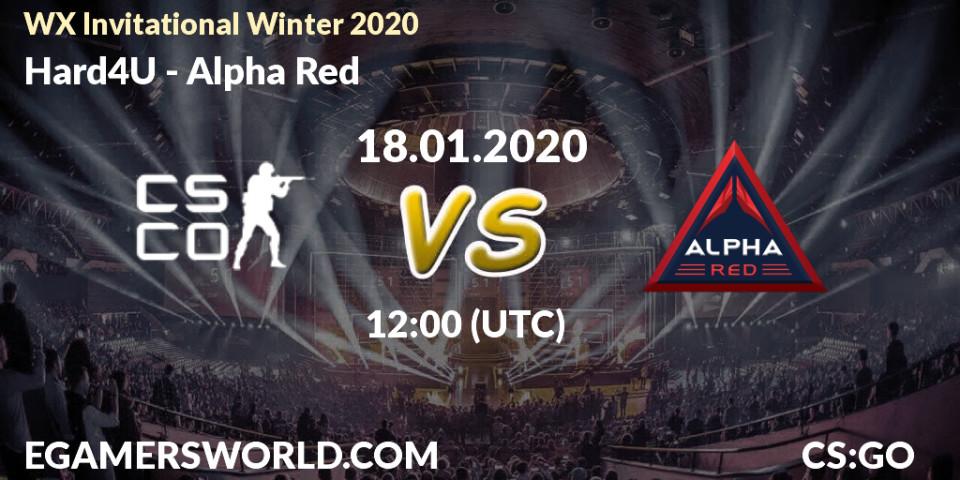 Pronósticos Hard4U - Alpha Red. 18.01.20. WX Invitational Winter 2020 - CS2 (CS:GO)
