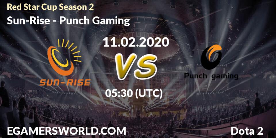 Pronósticos Sun-Rise - Punch Gaming. 19.02.20. Red Star Cup Season 3 - Dota 2