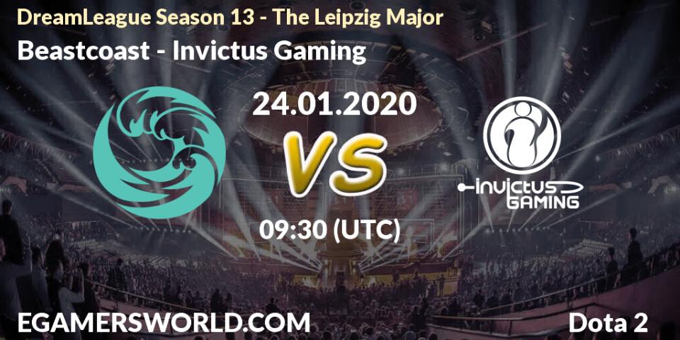 Pronósticos Beastcoast - Invictus Gaming. 24.01.20. DreamLeague Season 13 - The Leipzig Major - Dota 2