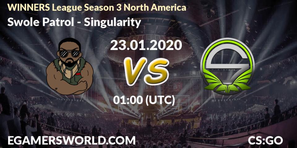 Pronósticos Swole Patrol - Singularity. 23.01.20. WINNERS League Season 3 North America - CS2 (CS:GO)