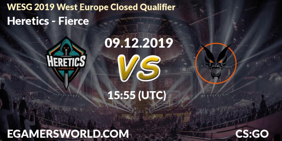 Pronósticos Heretics - Fierce. 09.12.19. WESG 2019 West Europe Closed Qualifier - CS2 (CS:GO)