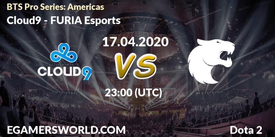 Pronósticos Cloud9 - FURIA Esports. 17.04.20. BTS Pro Series: Americas - Dota 2