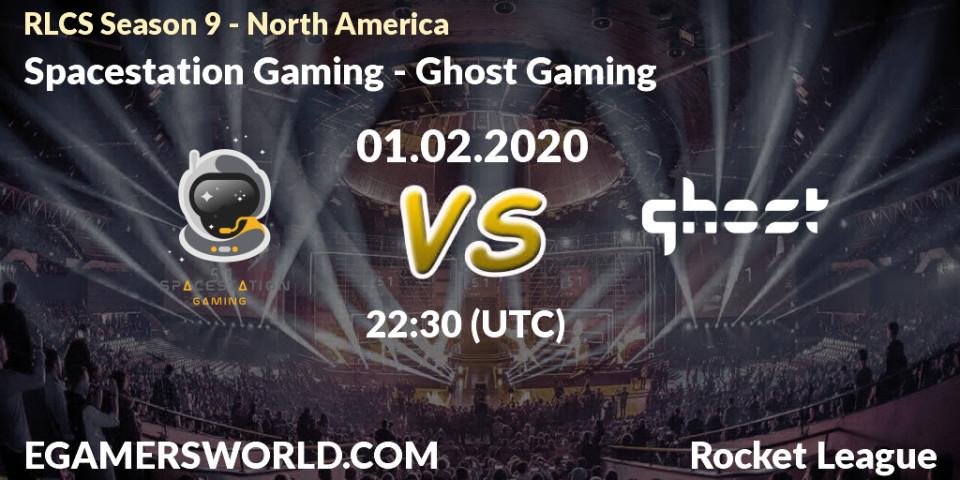 Pronósticos Spacestation Gaming - Ghost Gaming. 08.02.20. RLCS Season 9 - North America - Rocket League