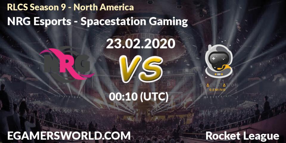 Pronósticos NRG Esports - Spacestation Gaming. 23.02.20. RLCS Season 9 - North America - Rocket League