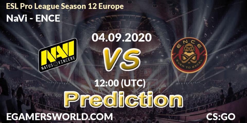 Pronósticos NaVi - ENCE. 04.09.20. ESL Pro League Season 12 Europe - CS2 (CS:GO)