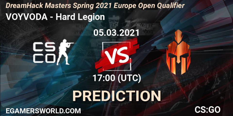 Pronósticos VOYVODA - Hard Legion. 05.03.21. DreamHack Masters Spring 2021 Europe Open Qualifier - CS2 (CS:GO)
