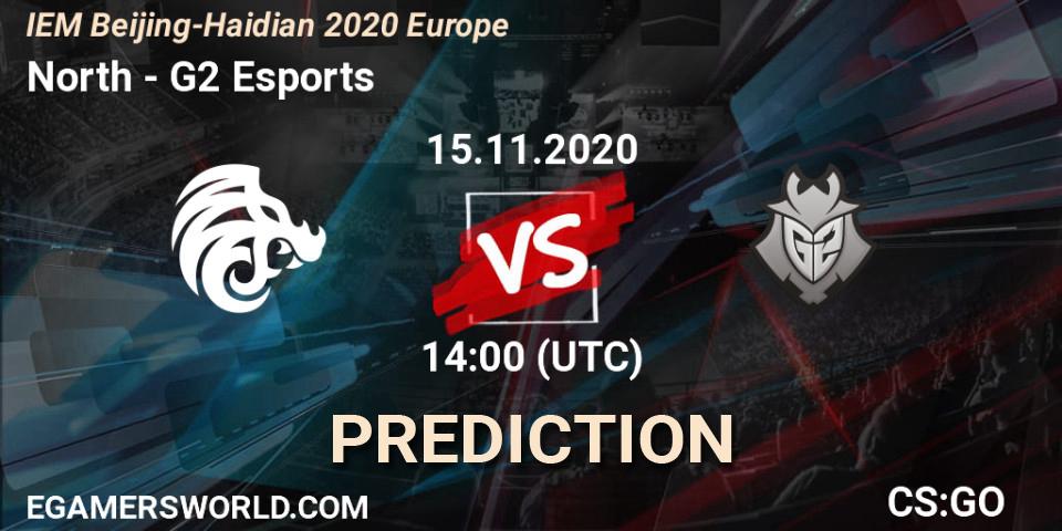 Pronósticos North - G2 Esports. 15.11.20. IEM Beijing-Haidian 2020 Europe - CS2 (CS:GO)
