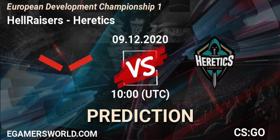 Pronósticos HellRaisers - Heretics. 09.12.20. European Development Championship 1 - CS2 (CS:GO)