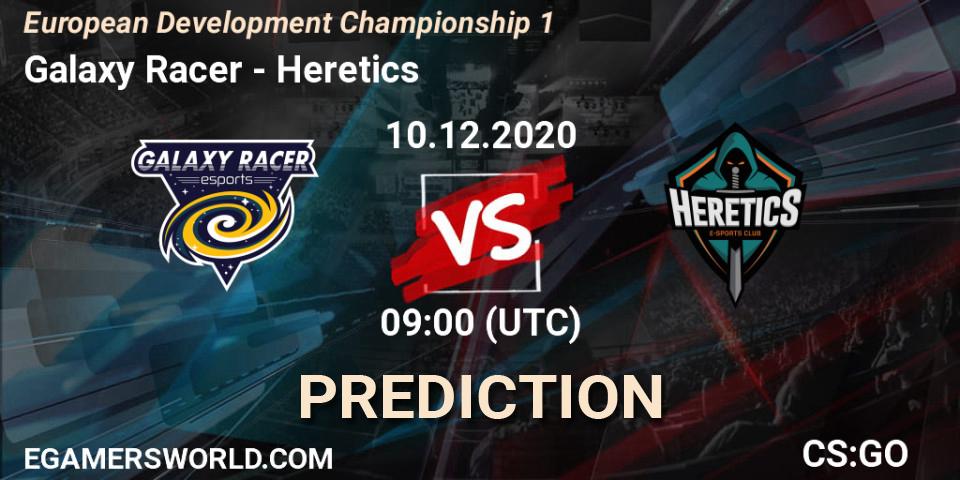 Pronósticos Galaxy Racer - Heretics. 10.12.20. European Development Championship 1 - CS2 (CS:GO)